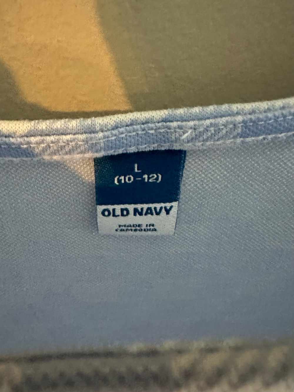 Old Navy Girls Blue Gingham Check A-Line Dress Size 10/12 Large - Picture 4 of 4